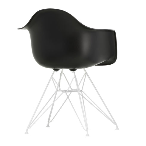 Cadeira de Braços em Plástico Eames DAR / Base Branca